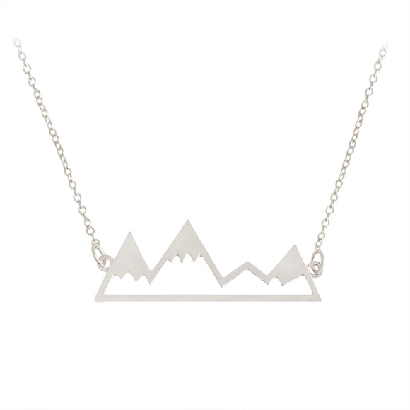 golden threads Jewelry - Snow Mountain Necklace Silver Color